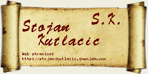 Stojan Kutlačić vizit kartica